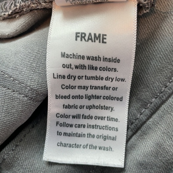 Frame Raw Hem Gray Skinny Jeans (27) - Picture 13 of 13